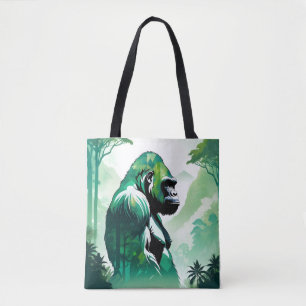 Bolso De Tela Gorila Vida Silvestre Naturaleza Animal Selva