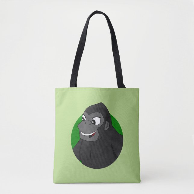Bolso De Tela Gorilla Personalizado Tote Bag (Anverso)