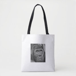 Bolso De Tela Gorilla sucking fingers Tote bag2 指しゃぶりのゴリラトートバッグ