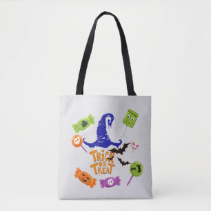 Bolso De Tela Gorra De Brujas Diseña Trick O Trate Candy Hallowe