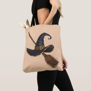 Bolso De Tela Gorra de Brujas y Broomstick