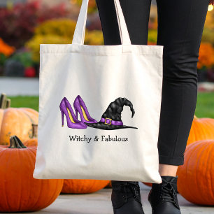 Bolso De Tela Gorra de Brujas y zapatos Halloween sincera
