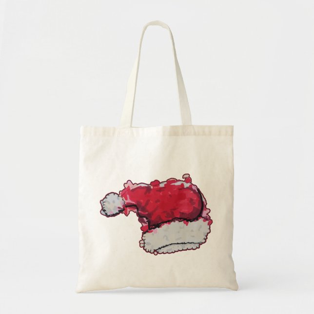 Bolso De Tela Gorra de navidades (Frente)