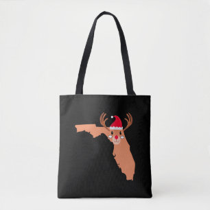 Bolso De Tela GORRA de Navidades de FLORIDA Antler Red Nose Rein