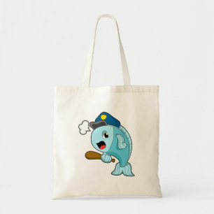 Bolso De Tela Gorra de Policía de Pesca
