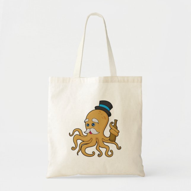Bolso De Tela Gorra Octopus Gentleman (Frente)