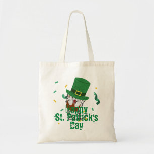 Bolso De Tela Gorra verde afortunado Shamrock St. Patrick's Day