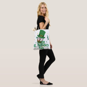 Bolso De Tela Gorra verde afortunado Shamrock St. Patrick's Day