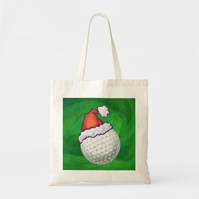Bolso De Tela Gorras de Navidades de Golf Ball (Frente)