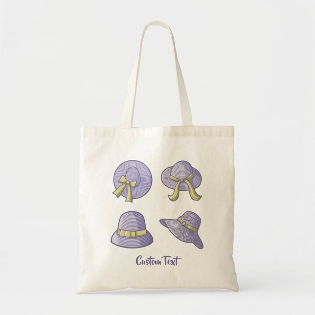 Bolso De Tela Gorras de verano Lilac (Frente)