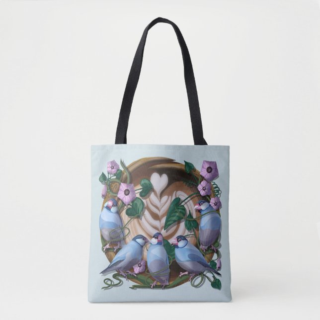 Bolso De Tela Gorrión de Java, Café de Java (Anverso)