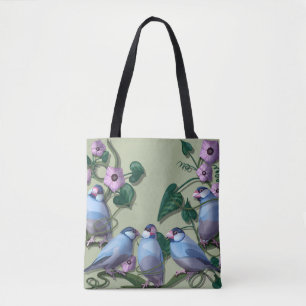 Bolso De Tela gorriones de Java