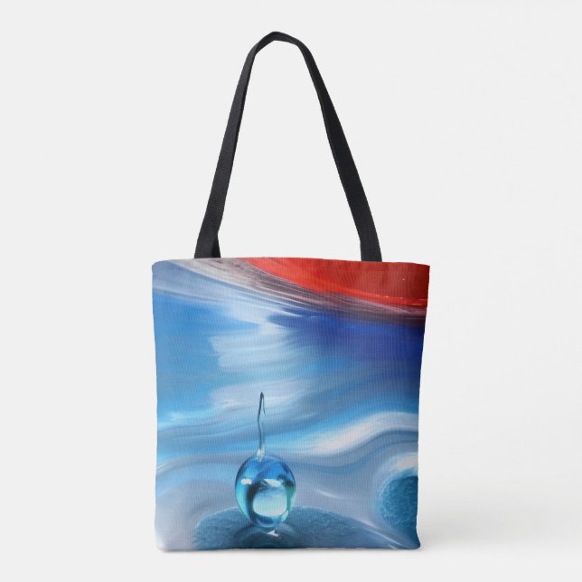 Bolso De Tela Gota de agua (Reverso)