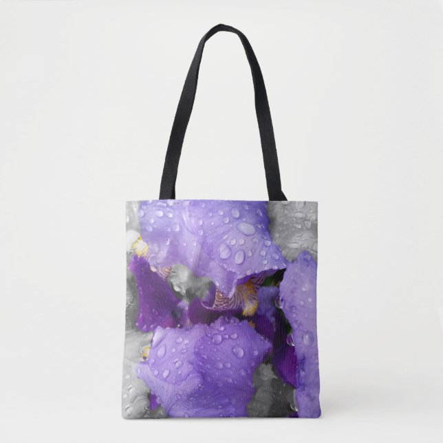 Bolso De Tela gotas de lluvia sobre el iris (Anverso)