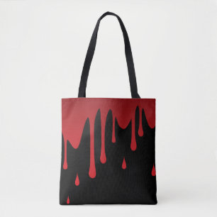 Bolso De Tela goteo de sangre