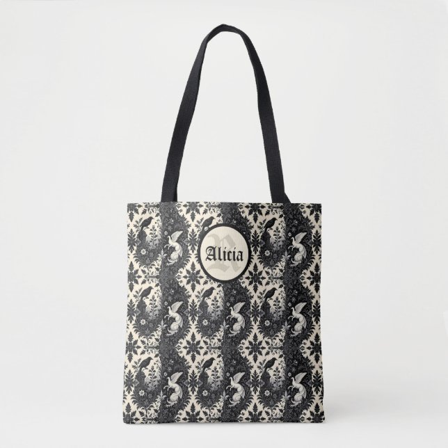 Bolso De Tela Gothic Yin Yang (Anverso)