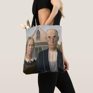Bolso De Tela Gótico Americano: Pobre agricultor rural