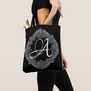 Bolso De Tela Gótico elegante inicial