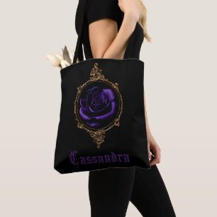Bolso De Tela Gótico Rosa púrpura personalizado