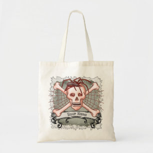 Bolso De Tela Gótico Spider Skull toll bag