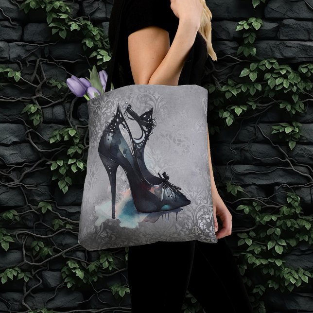 Bolso De Tela Gótico Vogue Grunge | Altura Verde azulada Stilett (Subido por el creador)