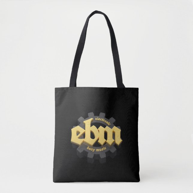 Bolso De Tela Grabación electrónica de música corporal EBM V3 (Anverso)