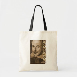 Bolso De Tela Grabados de Shakespeare Droeshout
