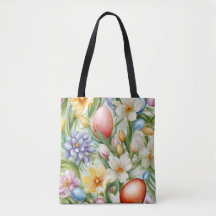 Graceful Apple Blossom, Tulips y Huevos de Pascua