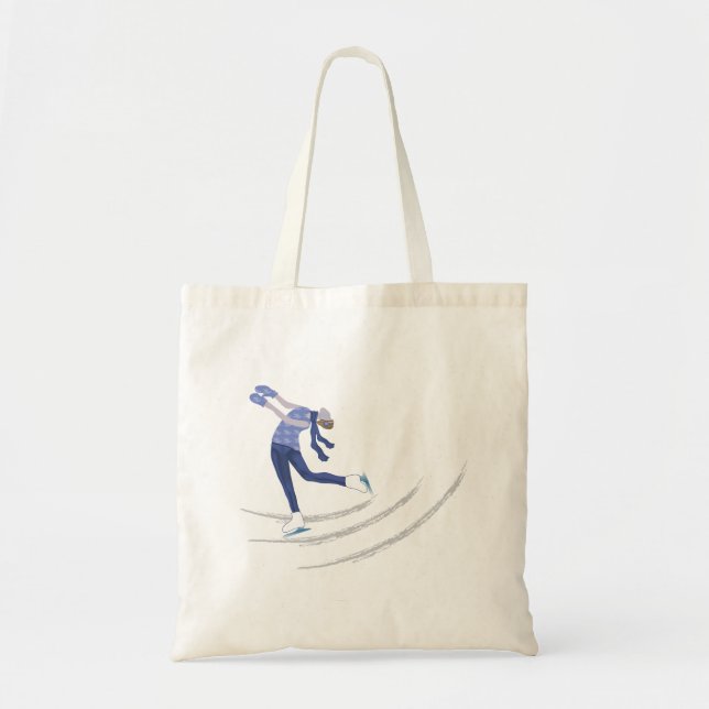 Bolso De Tela Graceful Ice Skater (Frente)