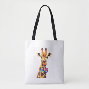 Bolso De Tela Gracia divertida con humor animal Bowtie