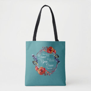 Bolso De Tela Gracia por la gracia John 1:16