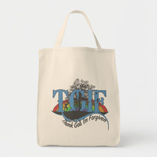 Bolso De Tela Gracias a Dios que me perdonan.