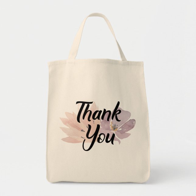 Bolso De Tela Gracias a Floral Gift (Frente)
