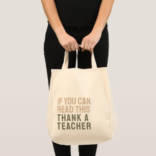 Bolso De Tela Gracias A Un Profesor Apreciado
