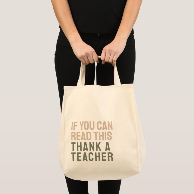 Bolso De Tela Gracias A Un Profesor Apreciado (Anverso (producto))