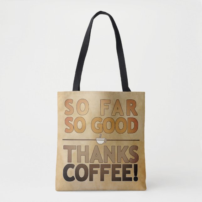 Bolso De Tela Gracias Café (Anverso)