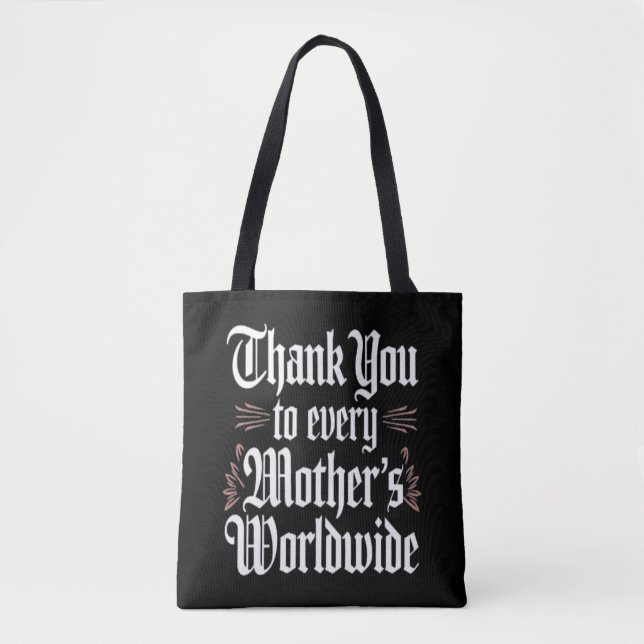 Bolso De Tela Gracias, Mamá (Anverso)