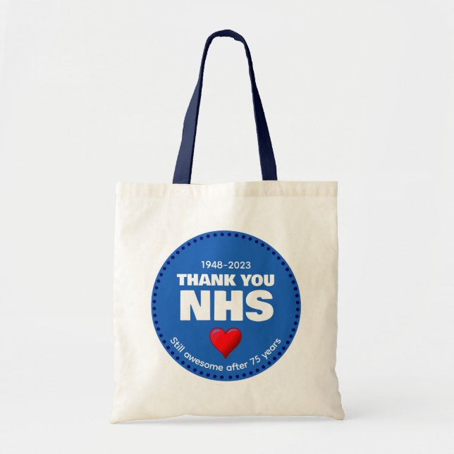 Bolso De Tela GRACIAS NHS 75 Años (Frente)