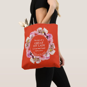Bolso De Tela Gracias PASTOR APRECIACIÓN 1Lady Floral