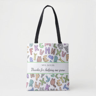 Bolso De Tela Gracias Por Ayudarme A Crecer El Tote De Profesore