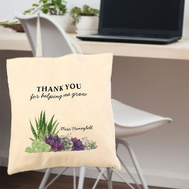 Bolso De Tela Gracias por Ayudarme a Cultivar Suculentas