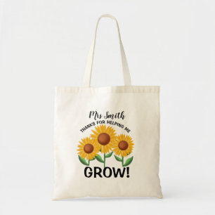 Bolso De Tela Gracias por ayudarnos a cultivar girasol amarillo