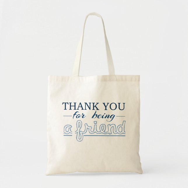 Bolso De Tela Gracias por ser un amigo (Frente)