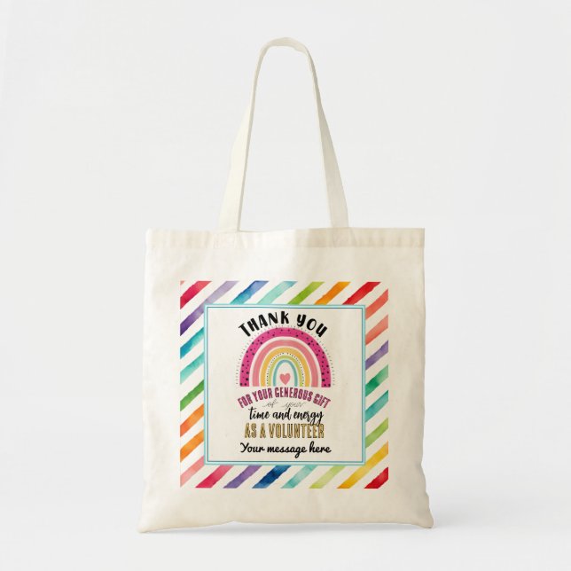 Bolso De Tela Gracias voluntario (Frente)