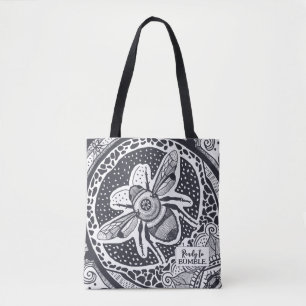 Bolso De Tela Graciosa Abeja de burbujas lista para estallar
