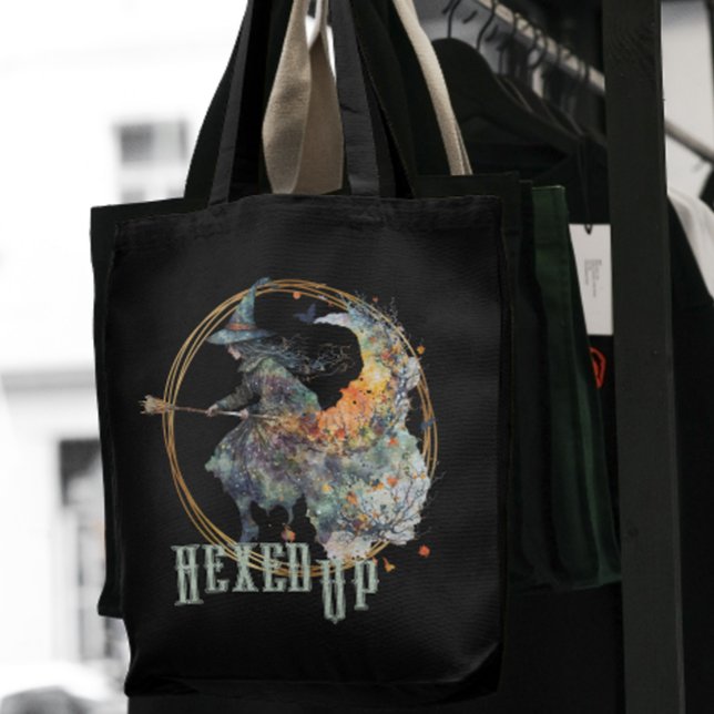 Bolso De Tela Graciosa acuarela Testigos espeluznantes Broom Hal (Subido por el creador)