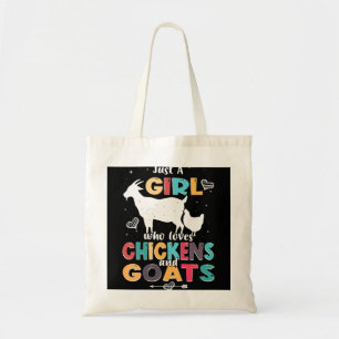 Bolso De Tela Graciosa cabra Solamente un Chica que ama a las ca