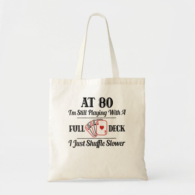 Bolso De Tela Graciosa Camiseta De Regalo De Cumpleaños 80 - Coc (Frente)