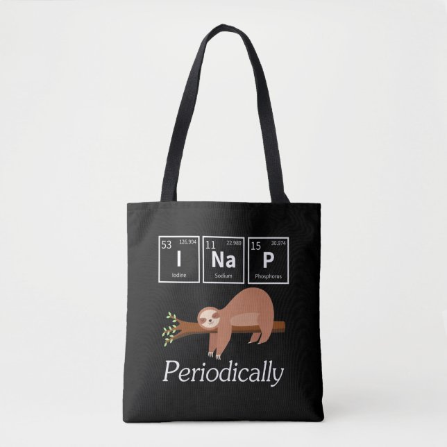 Bolso De Tela Graciosa ciencia Pun Química Sloan Nap Lover (Anverso)