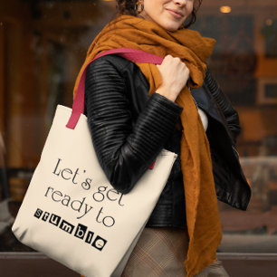 Bolso De Tela Graciosa cita de vinos tipografía humor mujeres si